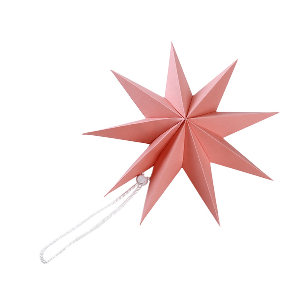 Bộ 2 đèn lồng giấy hình ngôi sao 3D trang trí nhà cửa/tiệc tùng/tiệc tùng/cây thông Noel dài 30cm 12"