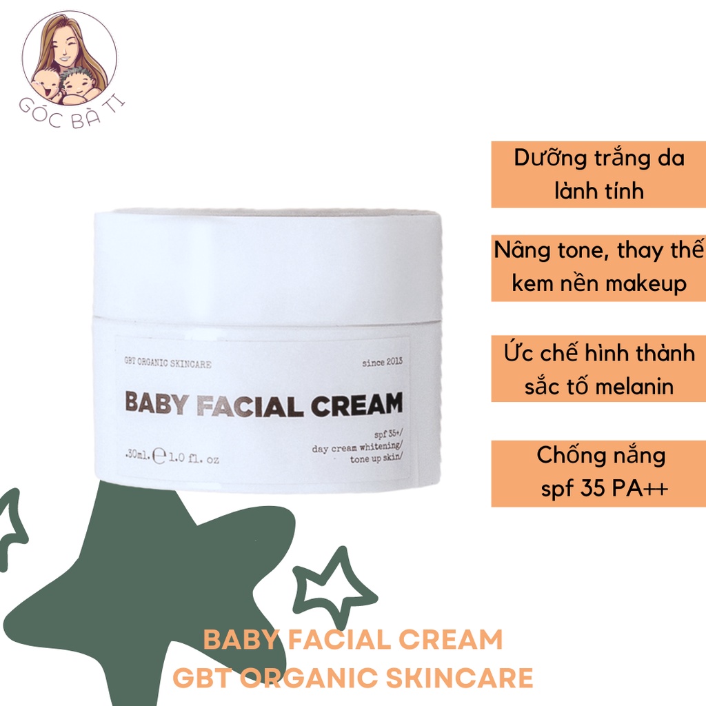 DƯỠNG DA MẶT BABYCREME GBT ORGANICSKINCARE