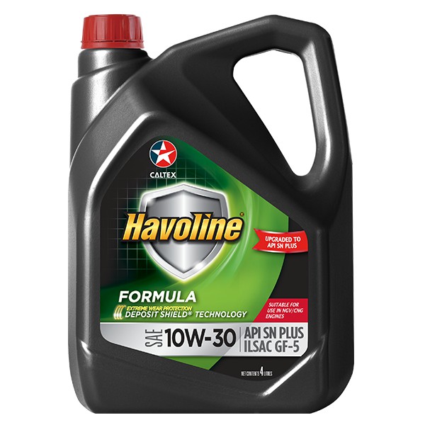 Nhớt Oto 10W30 Havoline ILSAC/GF-5 SN - Máy xăng - 4L