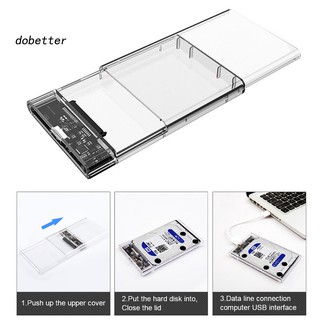 【dobetter.YP】5Gbps High Speed 2.5inch SATA HDD SSD USB 3.0 Mobile Hard Disk Box Case for PC