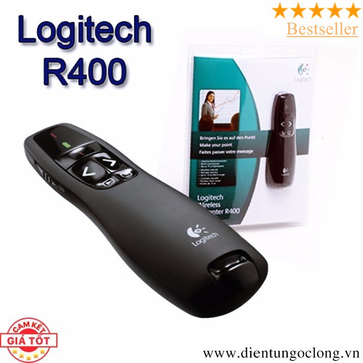 Bút Trình Chiếu Logitech Presenter R400