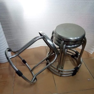 Combo 4ghế đôn inox loại thấp (35cm)