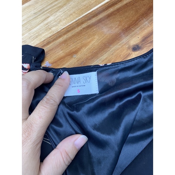 Đầm voan hoa 2 lớp