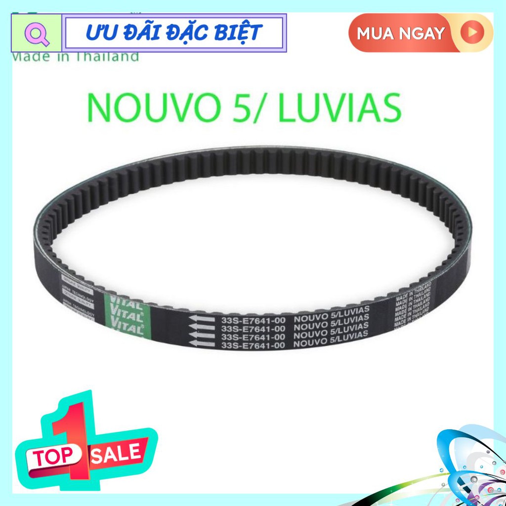 Dây curoa NOUVO 5, SX, LUVIAS - Day curoa VITAL chính hãng Thái Lan