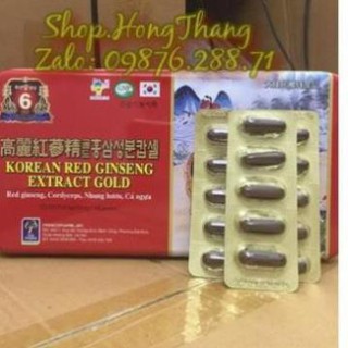 Viên bổ Korean red ginseng gold Giúp bồi bổ cơ thể, ăn ngủ ngon, cho người suy nhược cơ thể