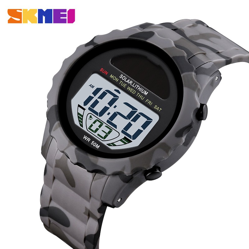 Đồng Hồ Điện Tử Năng Lượng Mặt Trời SKMEI 1585