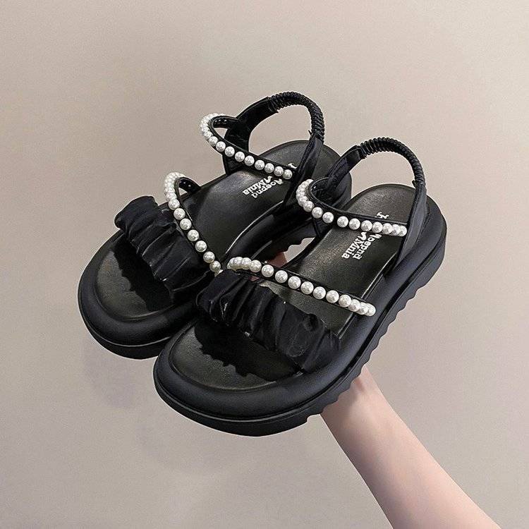 Sandal Đế Dày 5Cm Đa Năng Thời Trang Cho Nữ Mang Ngoài Trời