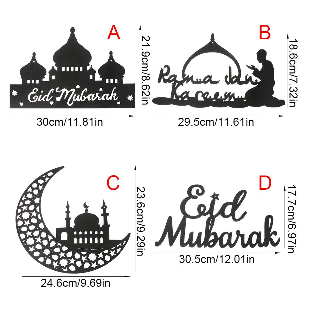 Thẻ Treo Trang Trí Họa Tiết Eid Mubarak Phong Cách Hồi Giáo Độc Đáo DIY