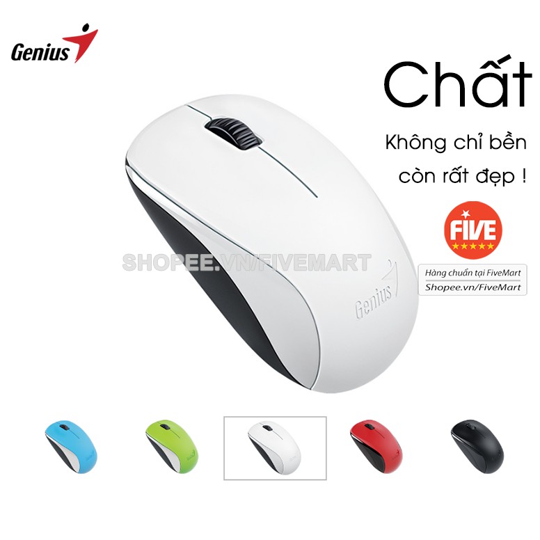 Chuột KHÔNG DÂY CAO CẤP Genius 7000, Chính Hãng Nguyên Tem, Công Nghệ BlueEye, Đa Dụng