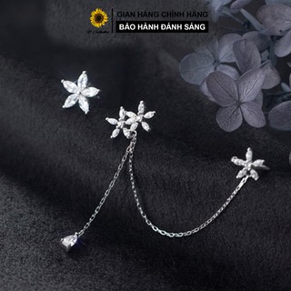 Khuyên tai bạc Kẹp Flower Bông tai bạc Tiệm bạc 21 Centimeters