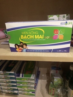 Men sống Bạch Mai ( hộp 20 ống ,hạn 2025 mẫu mới )