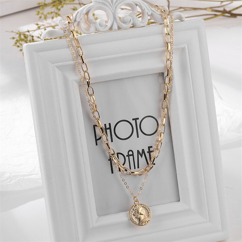 Dây Chuyền Nhiều Lớp Mặt Hình Độc Đáo Cho Nữ | BigBuy360 - bigbuy360.vn