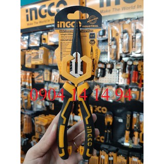 8inch kìm mũi nhọn mỏ dài cao cấp ingco hhlnp28200