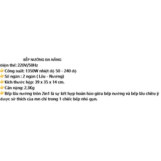 Nồi lẩu nướng đa năng 2 trong 1,bếp lẩu nướng đa năng,nướng không khói tiện dụng