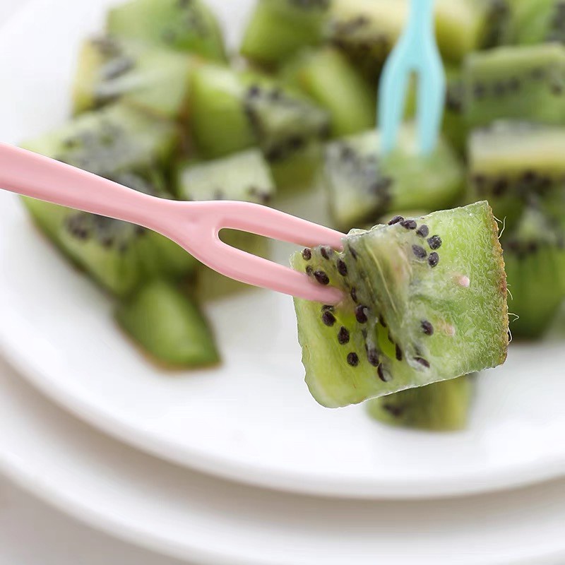 SET 50 Dĩa cắm thức ăn, hoa quả Que, dĩa ,xiên Cắm Bánh Trái Cây Bằng Nhựa Cho Bữa Tiệc 88272