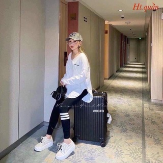 Quần legging nữ dáng dài 3 sọc