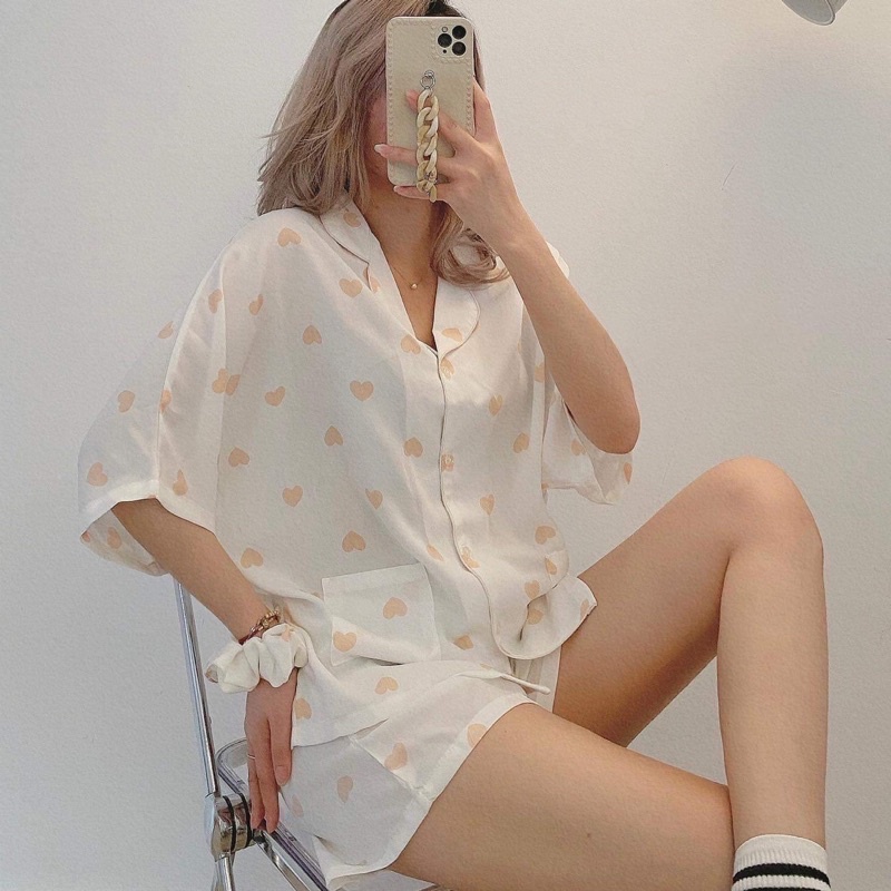 Bộ Ngủ Pijama Cộc Tay Hot 2021