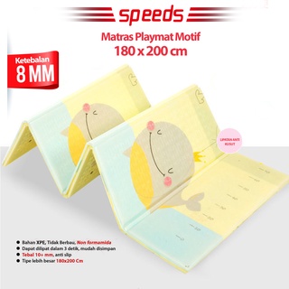 Image of Speeds Karpet Lipat Alas Playmat Lipat Anak Xpe Matras Bayi Uk 180 x 200 cm Tebal 8 mm ( Bonus Tas)