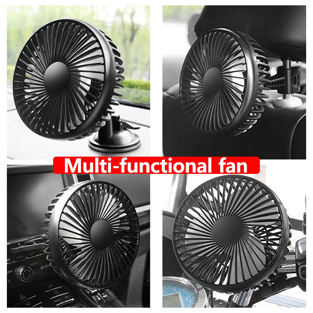 Quạt USB mini 5V ⚡FREESHIP⚡ có núm hút dùng cho Văn Phòng, Gia đình, Xe hơi, Ô tô quạt chạy cực êm với 3 mức số