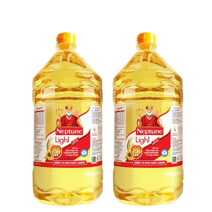 [SenXanh Emart] Thùng 6 Chai Dầu Ăn Neptune Light 2L