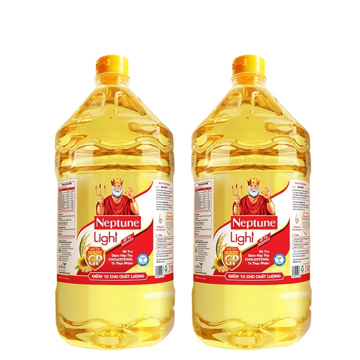 [SenXanh Emart] Thùng 6 Chai Dầu Ăn Neptune Light 2L