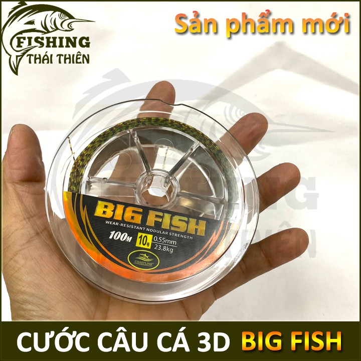 Cước câu cá Big Fish 3D cuộn 100m