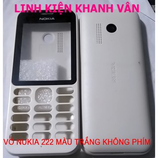 Vỏ nokia 222 màu trắng không phím