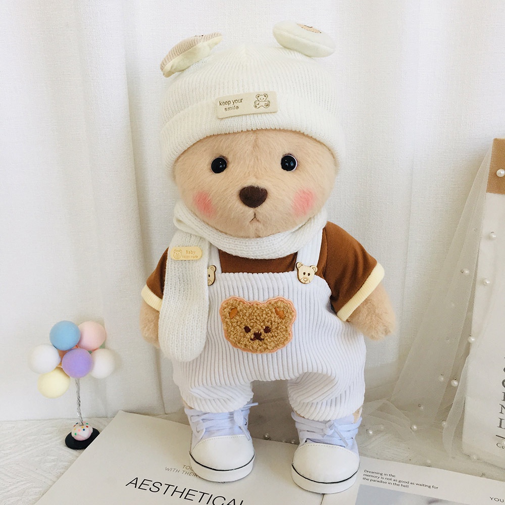 Gấu Bông Lena 30cm May Thủ Công Dễ Thương Cho Bé Gái