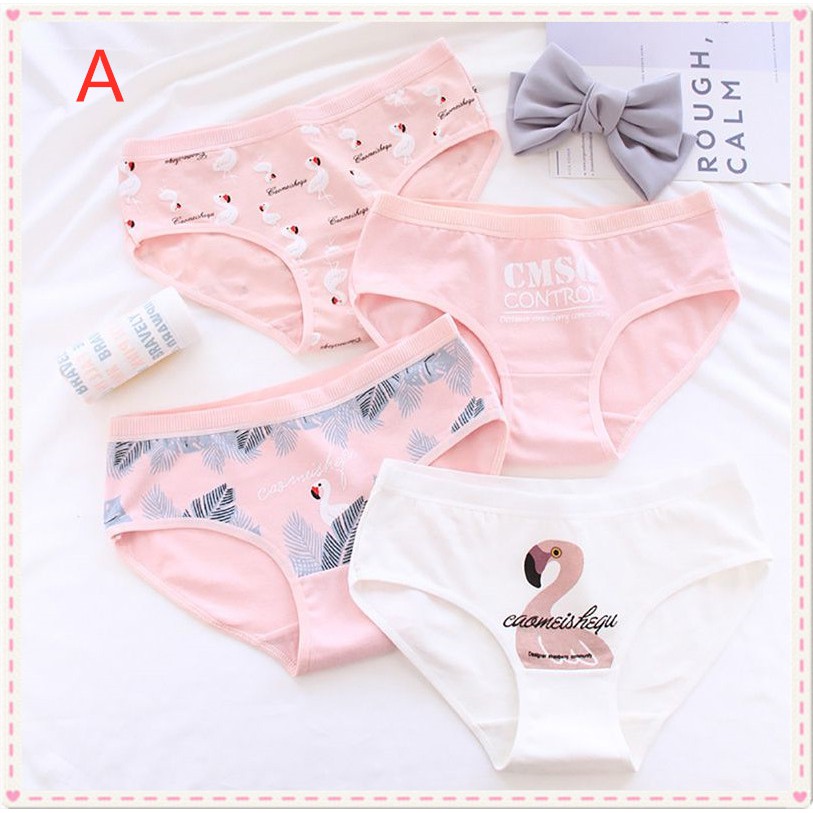 Bộ 4 quần lót hồng gợi cảm và quyến rũ cho phái nữ