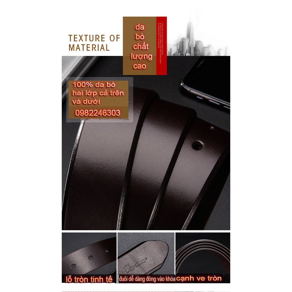 [HÀNG CHẤT] dây nịt nam thắt lưng da doanh nhân thời trang nhập khẩu ciartuar italy | BigBuy360 - bigbuy360.vn