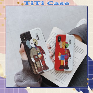 ỐP LƯNG HÌNH THỜI TRANG KAWS SUPREME ( IN PHỦ BÓNG ) - ỐP IPHONE DẺO NỔI SỌC VALI 3D