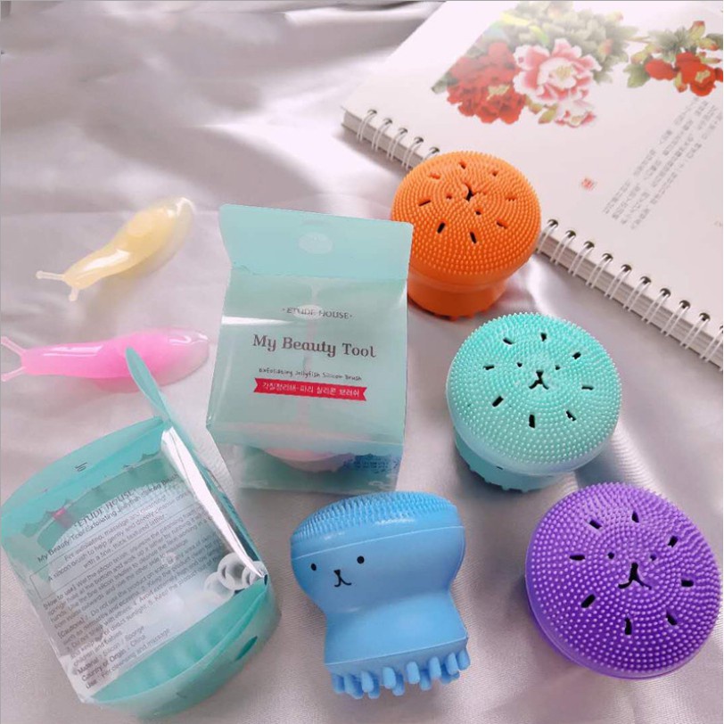 Miếng rửa bạch tuộc silicone tẩy tế bào chết cho da