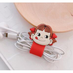 Cartoon USB Cable Bobbin Winder Data line Protector Earphone Wire Cord Organizer Management fastener