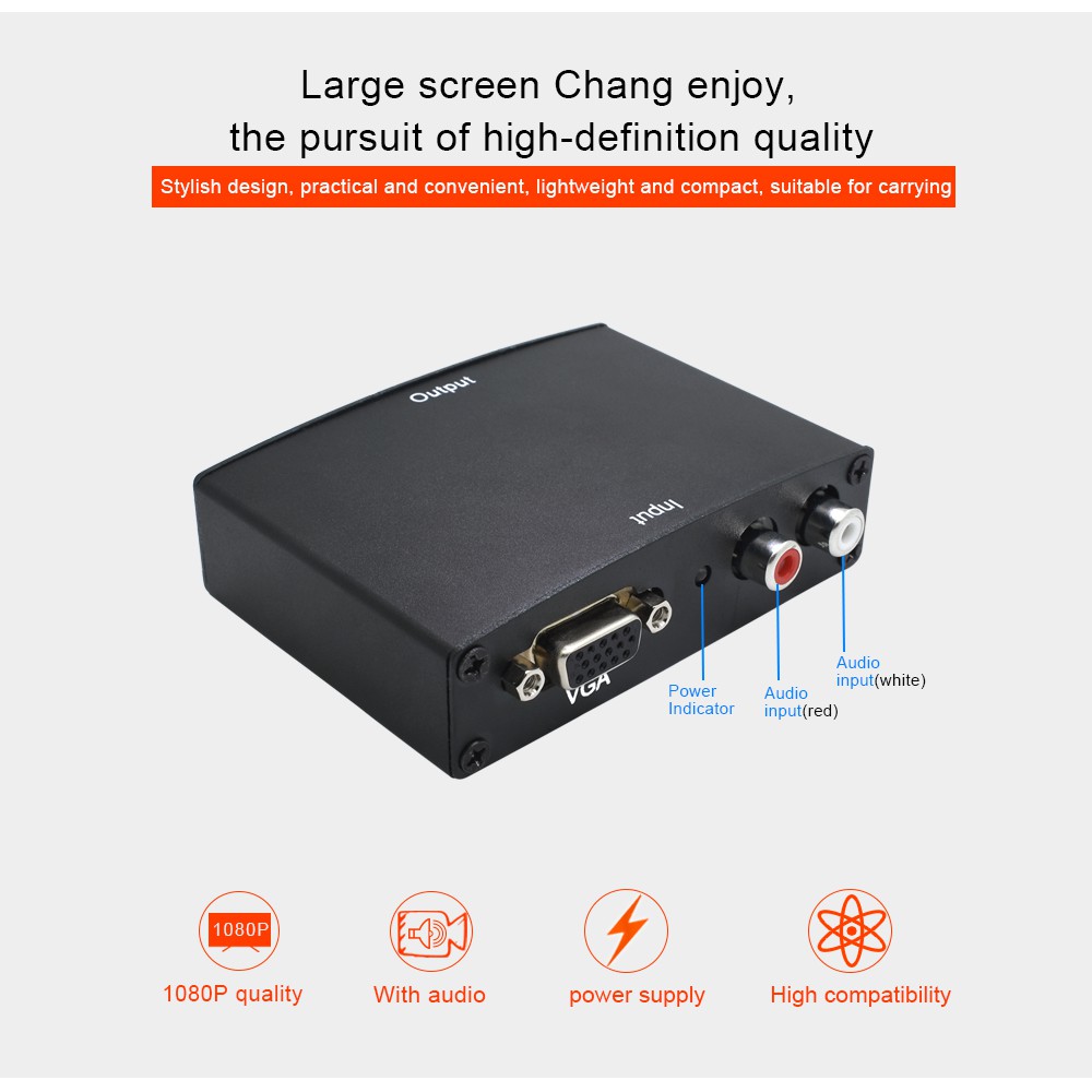 Bộ chuyển đổi VGA sang HDMI - Thiết bị chuyển tín hiệu VGA sang HDMI