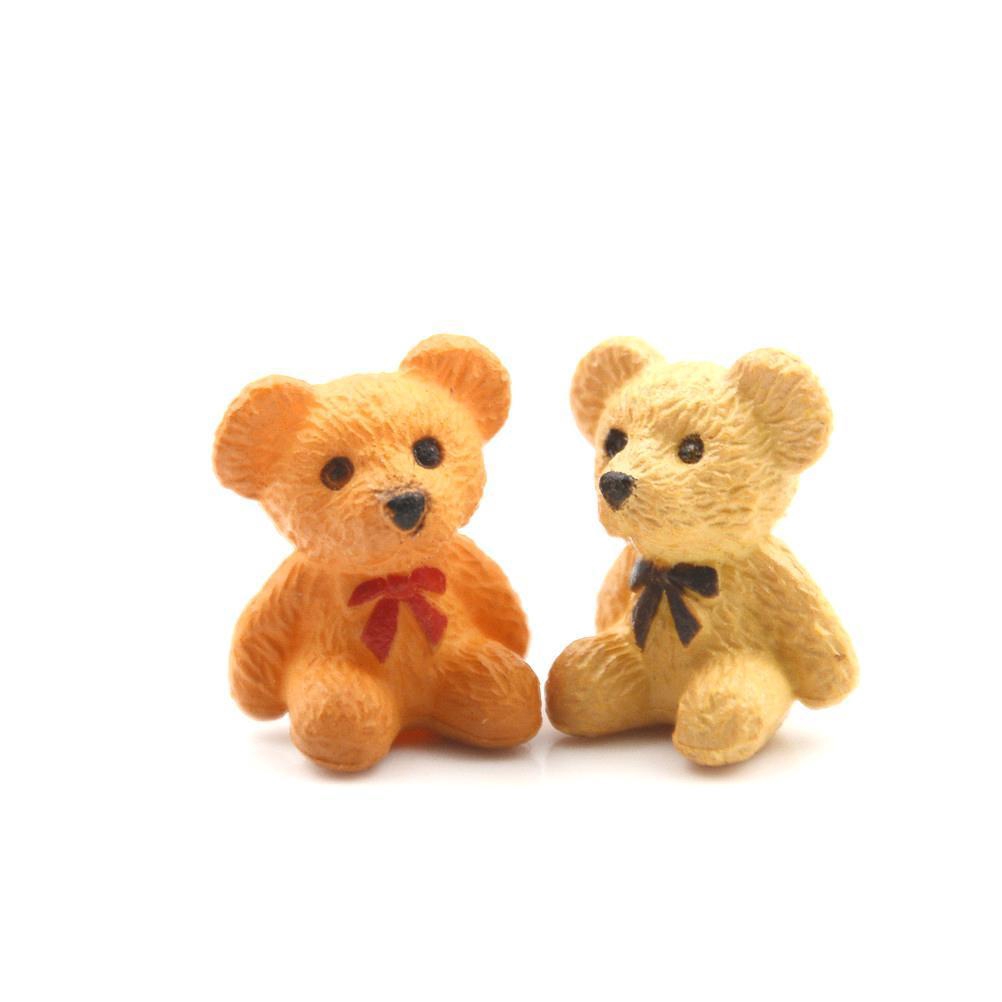 Set 4 Mô Hình Gấu Mini Trang Trí Tiểu Cảnh