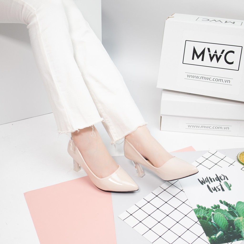 GIÀY CAO GÓT NỮ MWC- CAO GÓT MŨI NHỌN-CAO GÓT PHA LÊ 5CM-CAO GÓT DÁNG BASIC SANG TRỌNG THANH LỊCH NUCG-3911