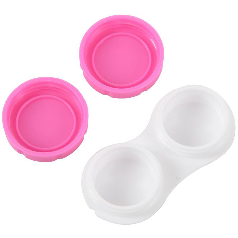 Pink Mini Contact Lens Travel Kit Case - Pocket Size