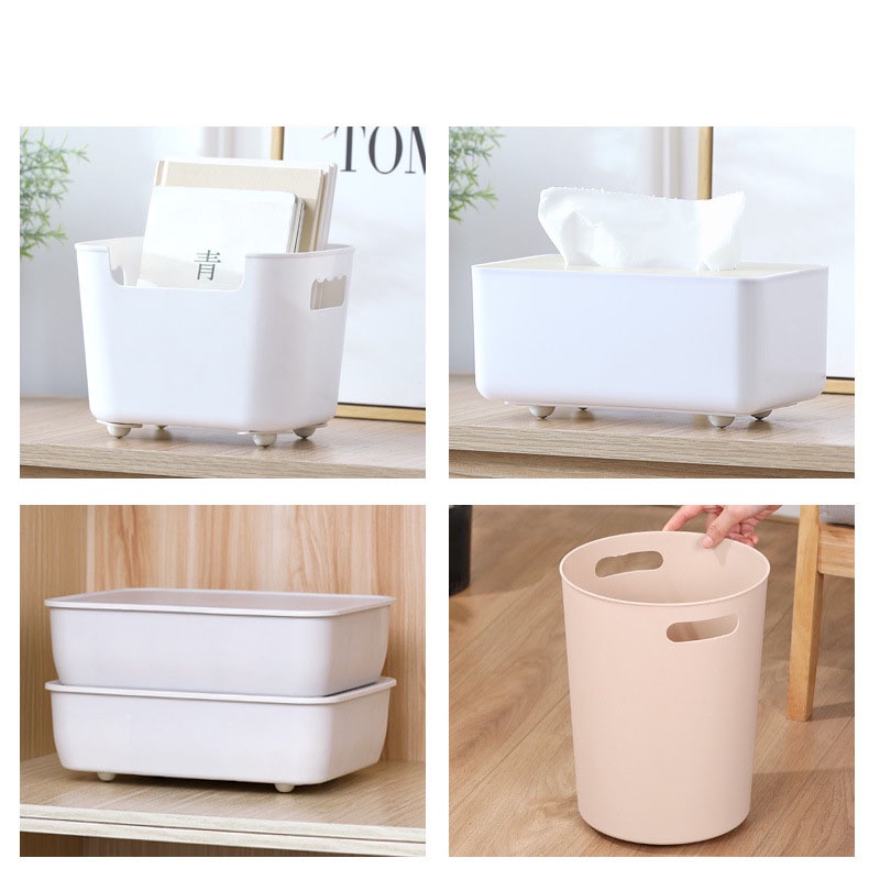 Bộ 4 Khay Đựng Đồ Gắn Bánh Xe Tiện Dụng