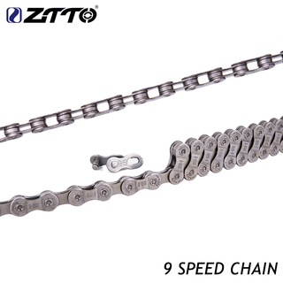 Dây xích xe đạp ZTTO 9 tốc độ màu bạc chất lượng cao tiện lợi