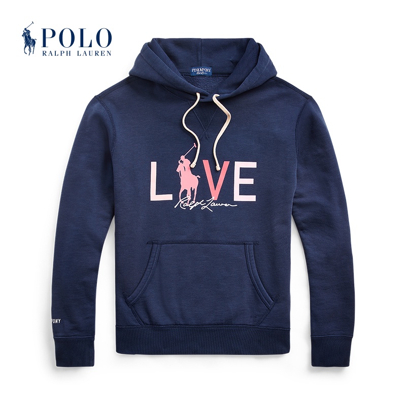 Áo Hoodie Ralph Lauren/Ralph Lauren in hình ngựa Pony màu hồng cổ điển RL12928