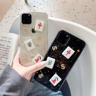 iphone 11 11pro 11pro max Thiết kế dễ thương Mahjong Soft Clear Ốp lưng điện thoại