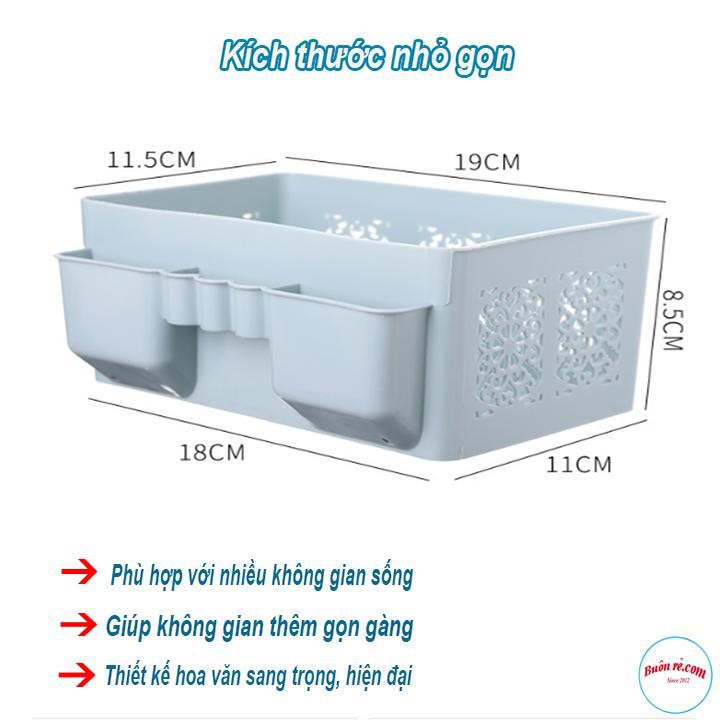 Kệ Mĩ Phẩm Hoa Văn 4 Góc Hút Chân Không Bền Đẹp 00773