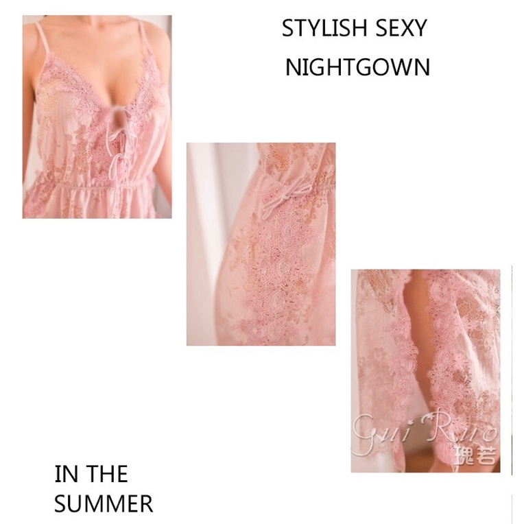 ❗SẴN❗️ Váy Ngủ Nữ Ren Dây Lưng Chéo MS 311[CWEAR.SEXY_ĐỒ NGỦ & NỘI Y CAO CẤP] | BigBuy360 - bigbuy360.vn
