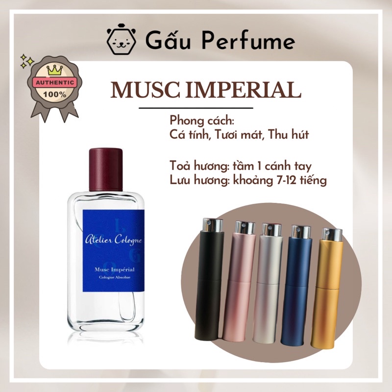 Mẫu thử Musc Imperial Atelier Cologne 10ML chính hãng