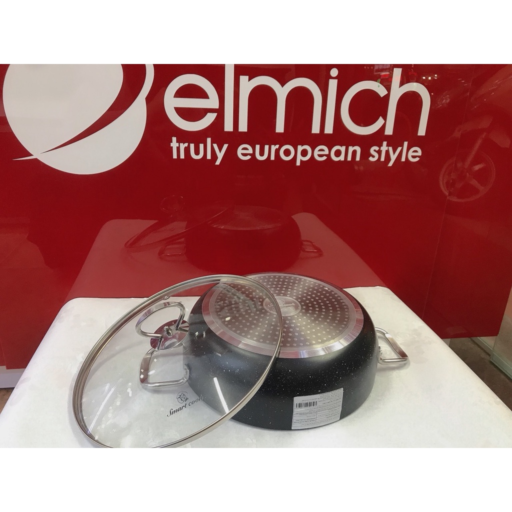 Nồi lẩu nhôm chống dính vân đá đáy từ cao cấp 26cm Smartcook 5552KMB