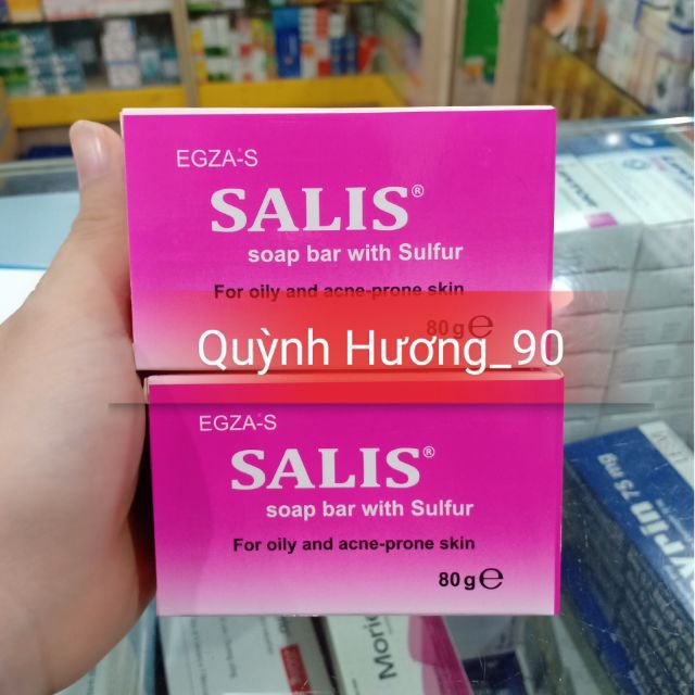 Bánh xà phòng SALIS soap bar giúp loại bỏ nhờn và bụi bẩn