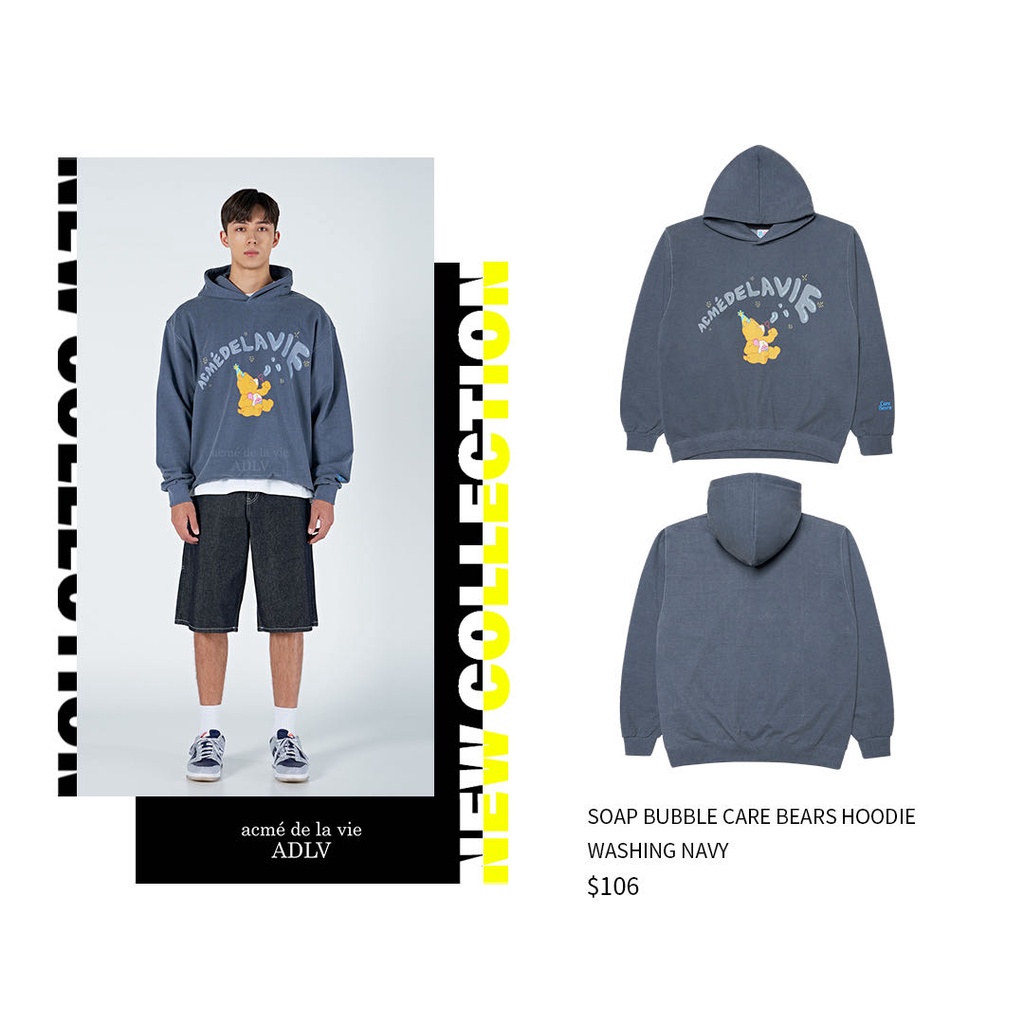 Áo hoodie in hình gấu hoạt hình ADLV CARE BEARS Co-brand