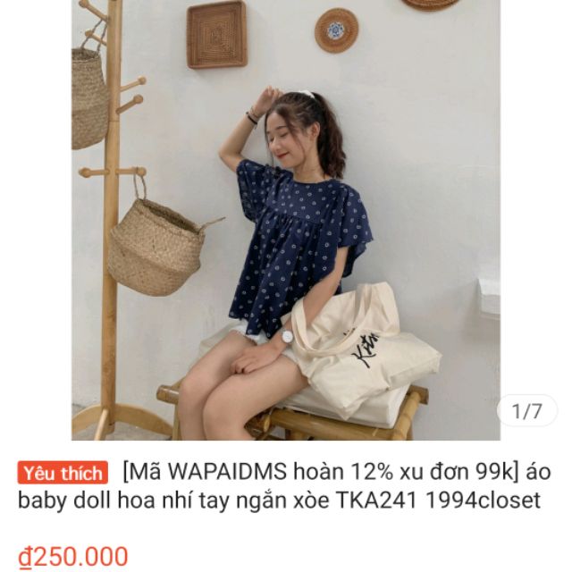 Áo babydoll 1994closet