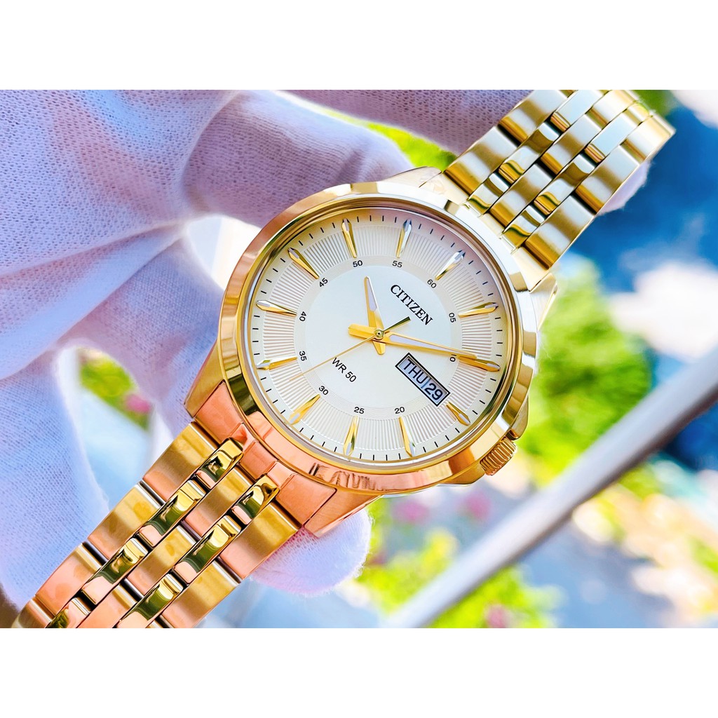 Đồng Hồ CITIZEN BF2013-56P Quartz Chính Hãng Tặng Dây Da Cao Cấp