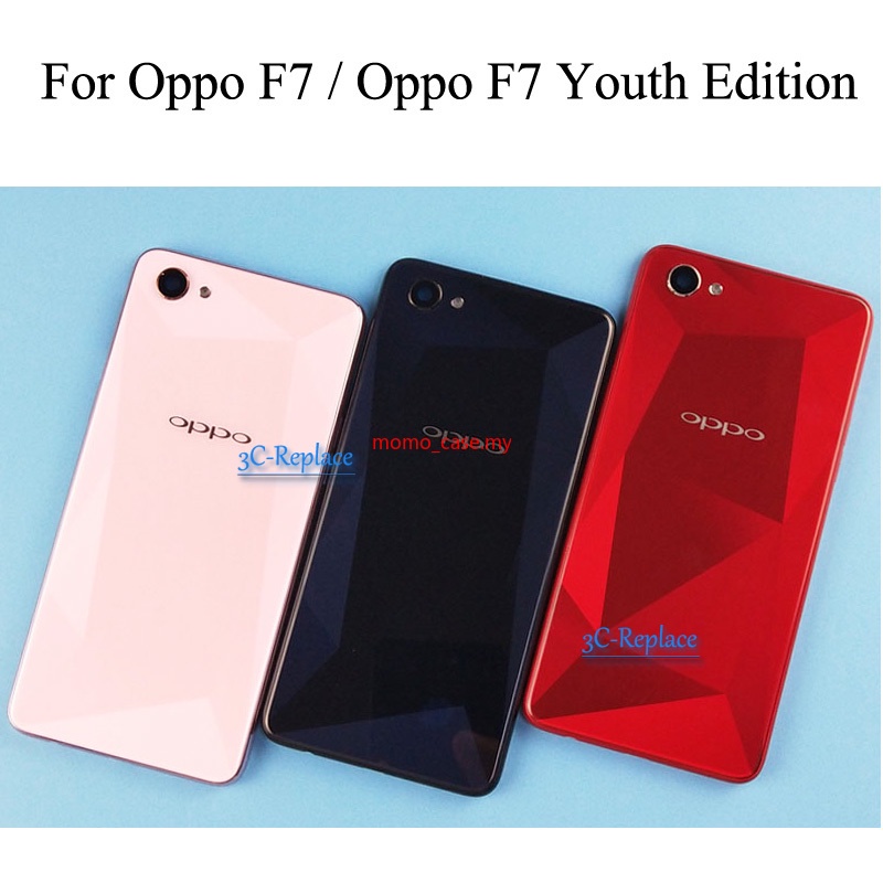 Nắp Đậy Pin Mặt Kính Phía Sau Thay Thế Màu Đen / Đỏ / Hồng / Bạc Cho Oppo F7 / Oppo A3